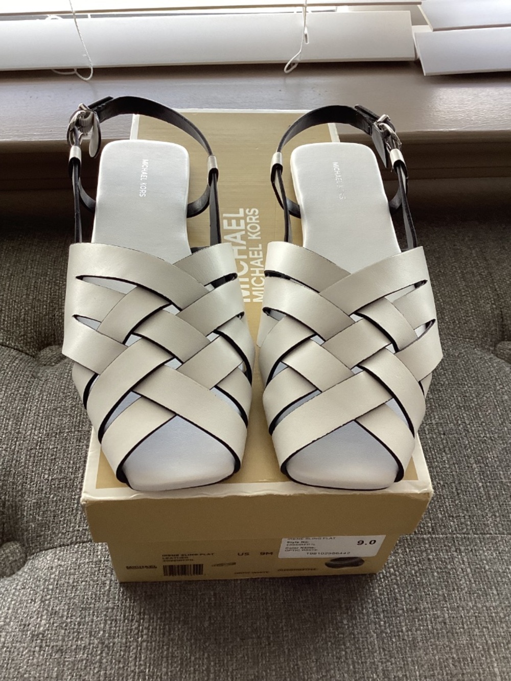 Michael Kors Michael Michael Kors Irene Slingback Leather Flats, size 9 - Picture 5 of 9